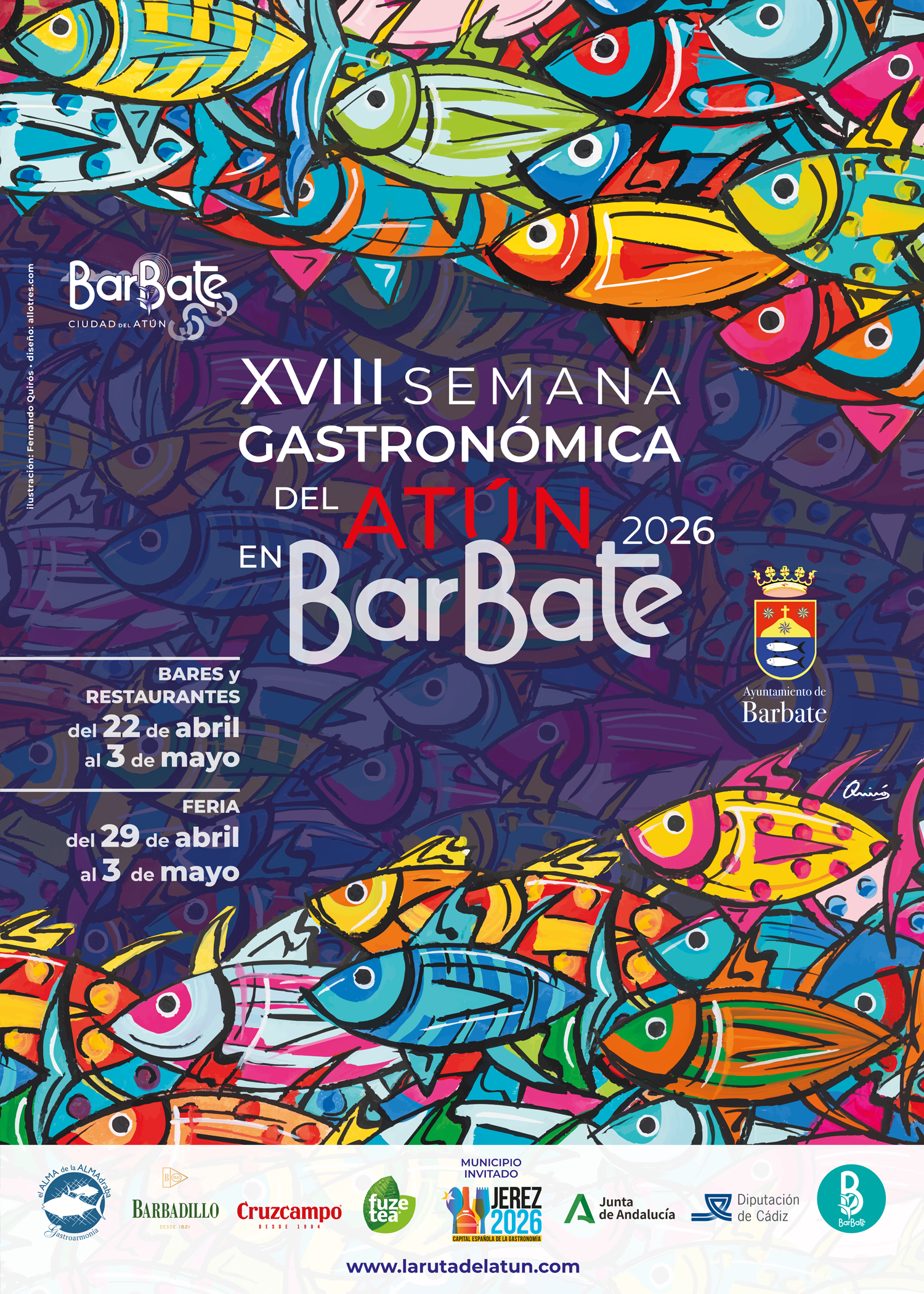 Cartel Oficial XVIII Ruta del Atún Barbate 2026